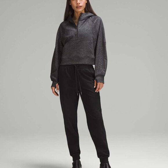 NWT Lululemon Scuba Oversized Half-Zip Hoodie *SPARK, XS/S, Black/SILVER - Picture 2 of 7